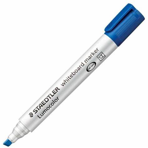 Staedtler Lumocolour Chisel Tip Whiteboard Marker - Box 10 Blue