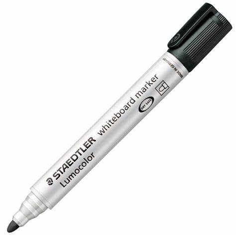 Staedtler Lumocolour Bullet Tip Whiteboard Marker - Box 10 Black