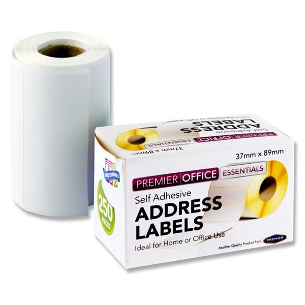 Premier Office Address Labels Roll of 250 89 x 37mm
