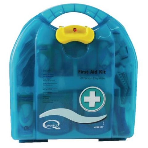 Q-Connect 50 Person Wall-Mountable First Aid Kit