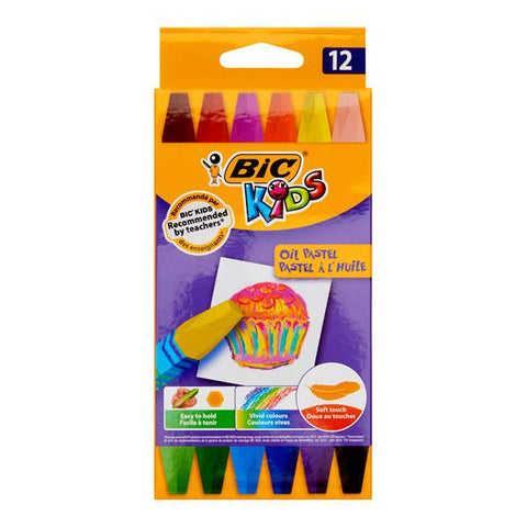 Bic Kids Oil Pastel Crayons Pack 12