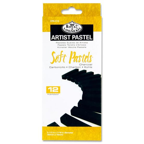 Artist Pastel Box 12 Soft Pastels - Charcoal