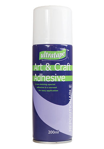 Ultratape Art & Craft Repositional Spray Adhesive 200ml Aerosol