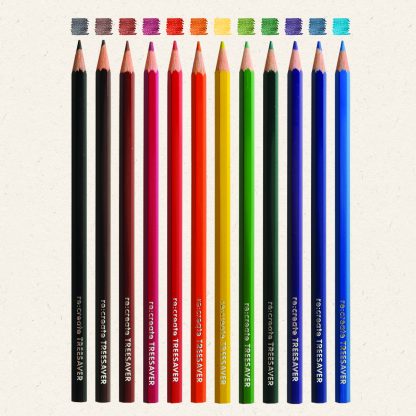 Re:create Treesaver Recycled Assorted Colouring Pencils Tube of 72