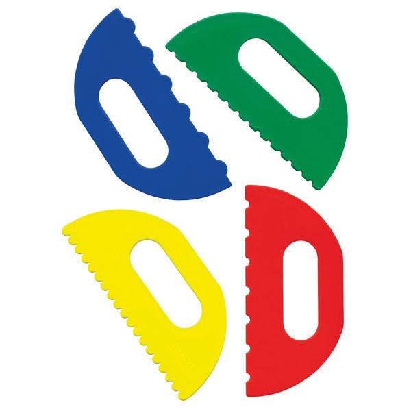 Plastic Paint Scrapers - Assorted Set of 4