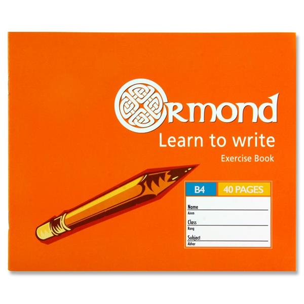 Ormond B4 Learn To Write Copy Book 40 Pages