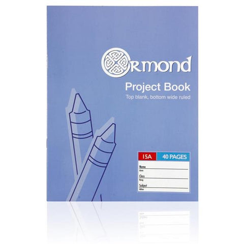 Ormond No.15A Project Book 40 Pages