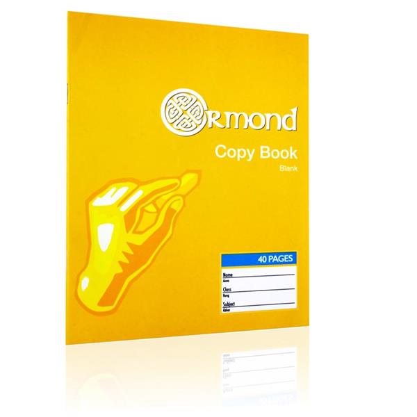 Ormond Copy Book Blank - 40 Pages