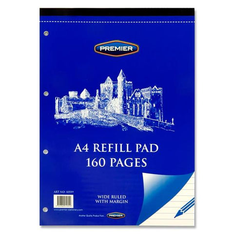 Premier A4 160pg Refill Pad - Top Bound