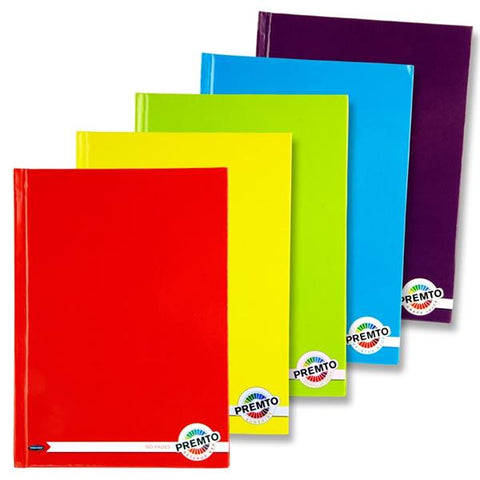 Premto A5 Hardcover Notebooks 160 Pages Assorted 5 Pack