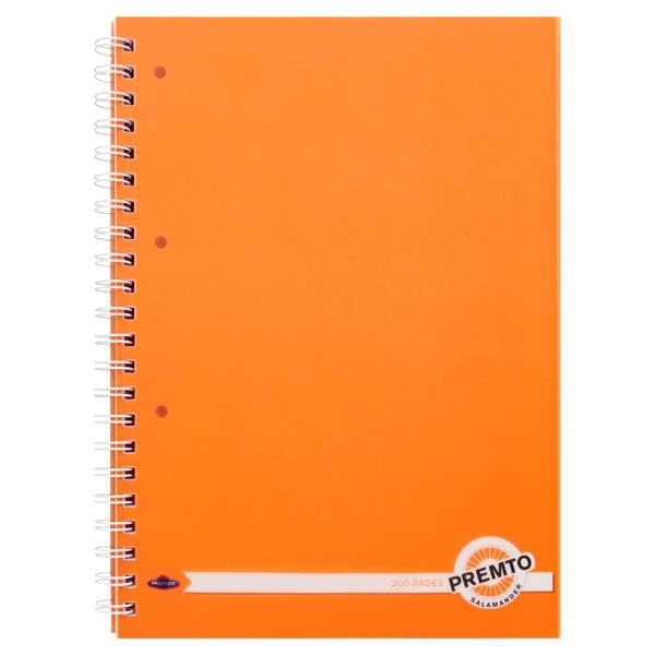 Premto Neon A4 200pg PP Wire Notebooks Assorted 3 Pack