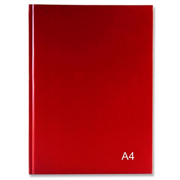 Premier A4 160pg Hardcover Notebook - Bold Assorted Pack 4