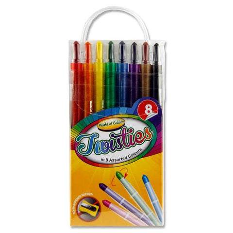 World of Colour Twistie Crayons - Pack of 8