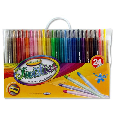 World of Colour Twistie Crayons - Pack of 24