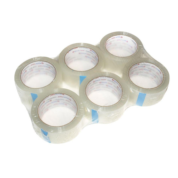 Supreme 2" Clear Packing Tape Pack of 6