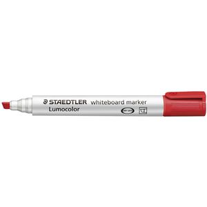 Staedtler Lumocolour Chisel Tip Whiteboard Marker - Box 10 Red