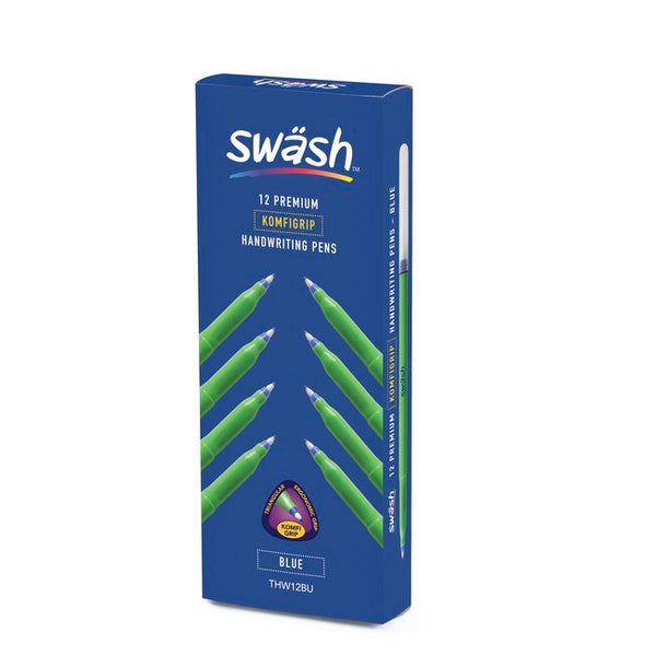 Swash Handwriting Pens Pack of 12 Blue