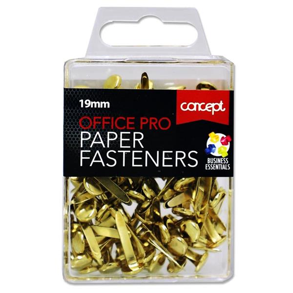 Concept Office Pro Paper Fasteners 19mm  Box 100
