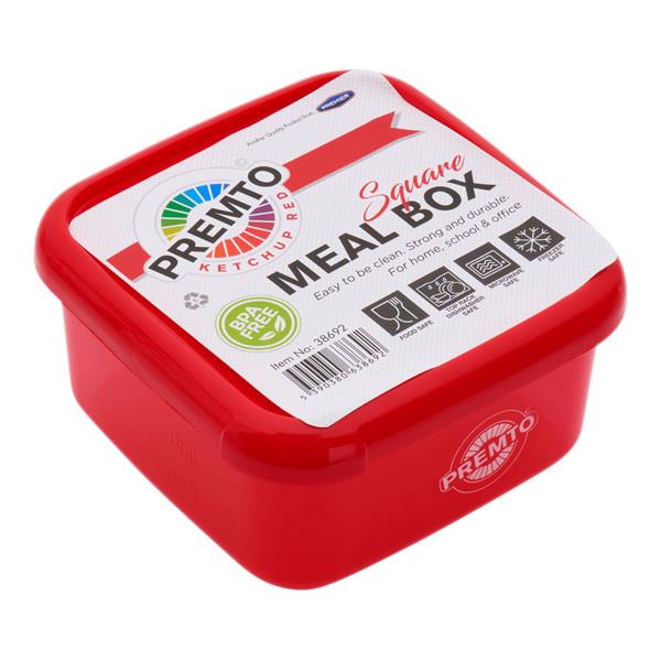 Premto Square Meal Box - Ketchup Red