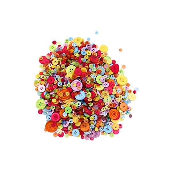 Buttons - Assorted Shapes & Sizes - 500g