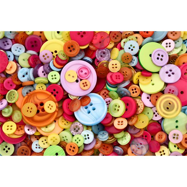 Buttons - Assorted Shapes & Sizes - 500g