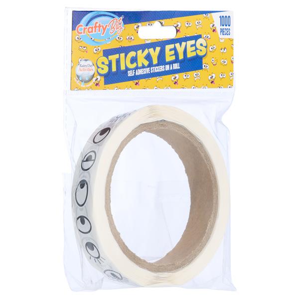 Eye Stickers - Black 1000 Pack