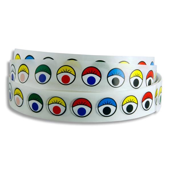 Eye Stickers - Assorted Colour 1000 Pack
