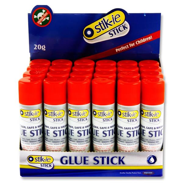 Stik-ie Glue Sticks Medium - 20g 24 Pack