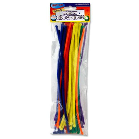 Crafty Bitz Chenille Pipe Cleaners - Primary Pack 42
