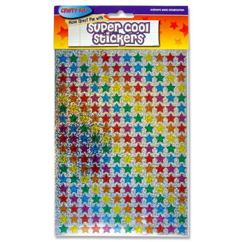 Crafty Bitz Super Cool Holographic Stickers - Small Stars