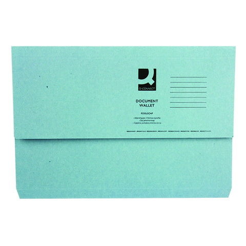 White Box Blue Document Wallet (Pack of 50)