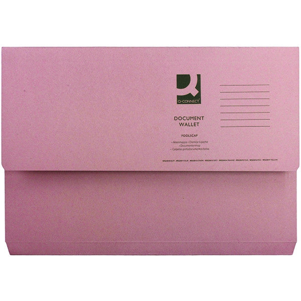 White Box Pink Document Wallet (Pack of 50)