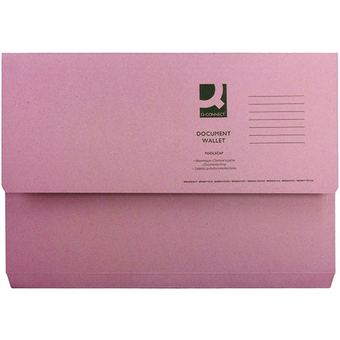 White Box Pink Document Wallet (Pack of 50)