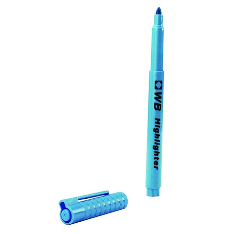 Whitebox Blue Highlighter Pen (Pack of 10)