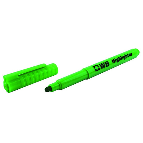 Whitebox Green Highlighter Pens (Pack of 10)
