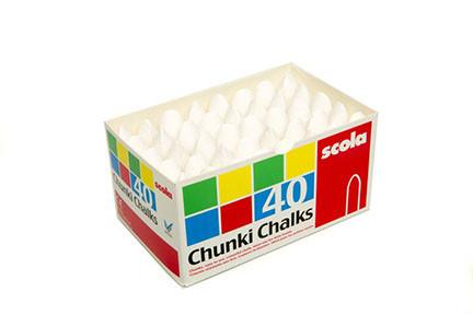Chubbi Stump White Chalk Box of 40