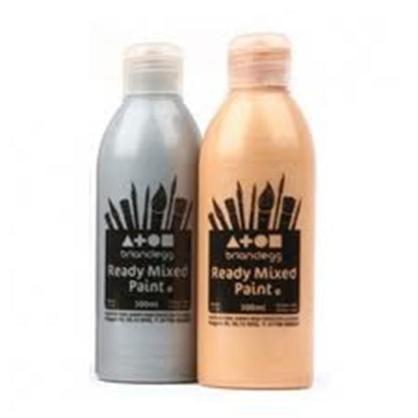 Gold & Silver - Ready Mixed Metallic Paint - 250ml Set of 2