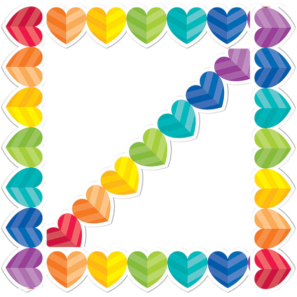 Rainbow Hearts Border