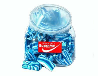 Supreme Triangular Blue & White Pencil Grips - Tub of 70