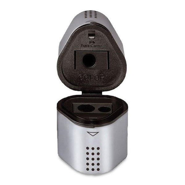 Faber-Castell Grip Trio Sharpener - Grey