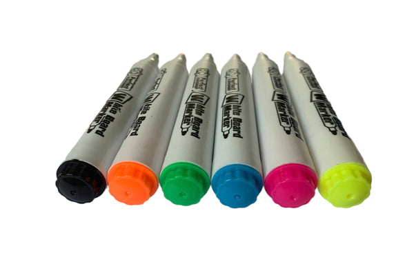 Perfect Whiteboard Markers - Bright Assorted 6 Pack