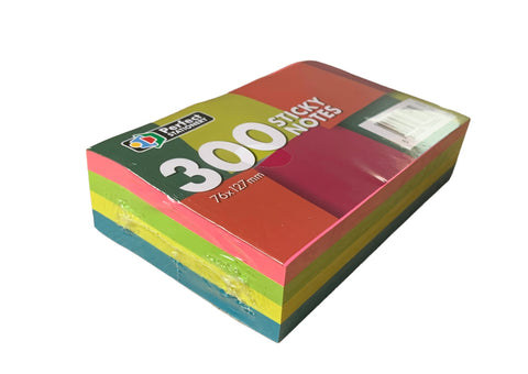 Sticky Notes Neon Colours 76mm x 127mm 300 Sheets