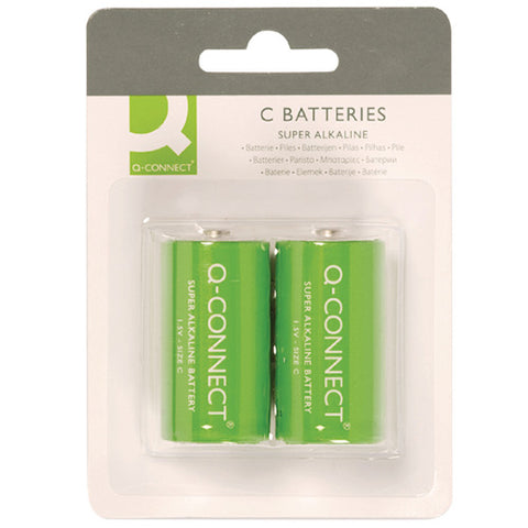 Q-Connect Size C Battery (2 Pack)