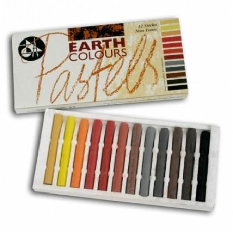 Jakar Chalk Pastels Earth Colours Set of 12