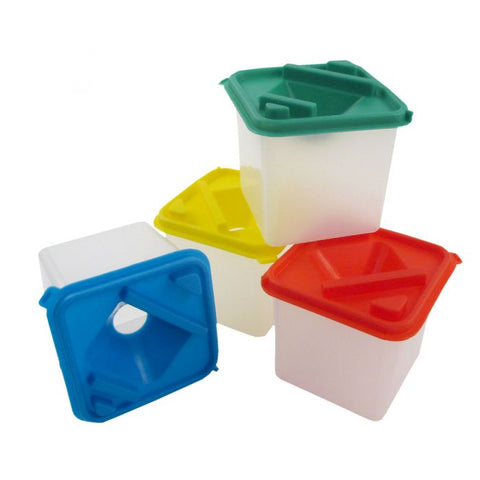 Square Water Pots - Pack of 4