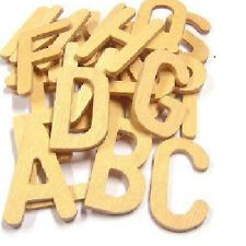Upper Case Wooden Letters - Set of 26