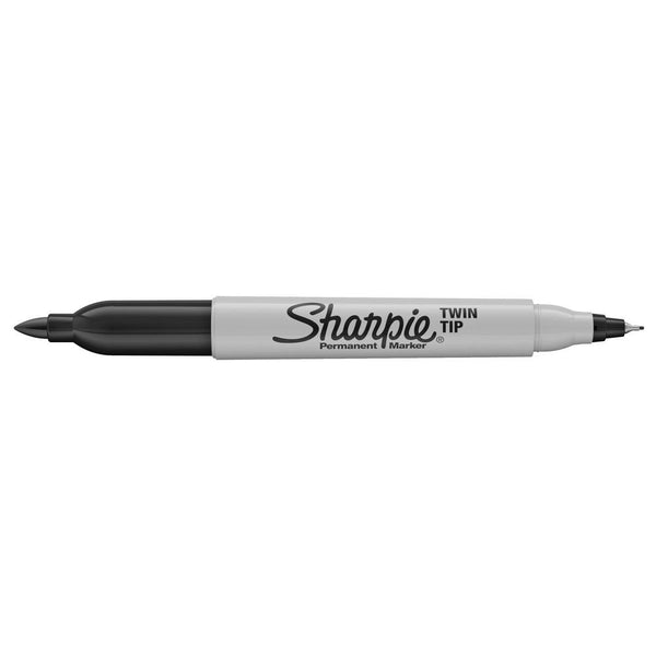 Sharpie Twin Tip Fine & Ultra Fine Permanent Marker Black