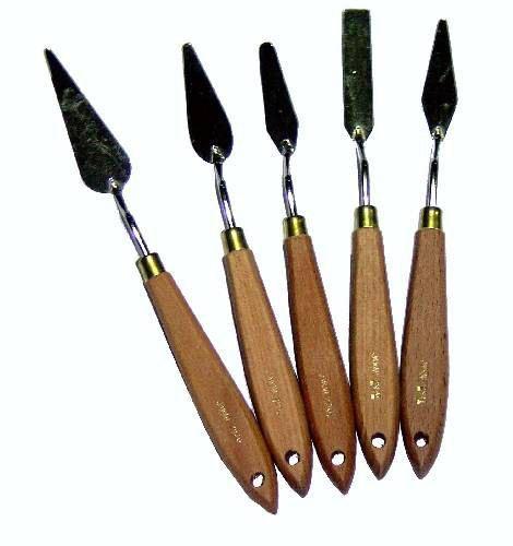 Stainless Steel Palette Knives - Pack of 5