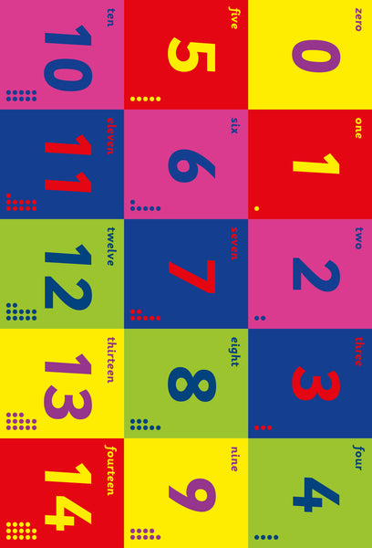 Wall Frieze 60cm x 40cm x 2 Posters - Numbers