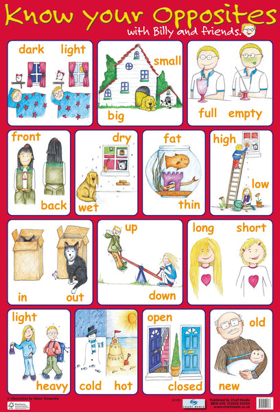 Poster 60cm x 40cm - Know your Opposites